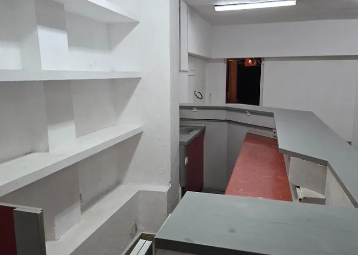 Empty Hall Space With Kitchen Bar & 2 Bathrooms - No Beds, No Bedrooms, No Hot Water, Not Suitable For Living